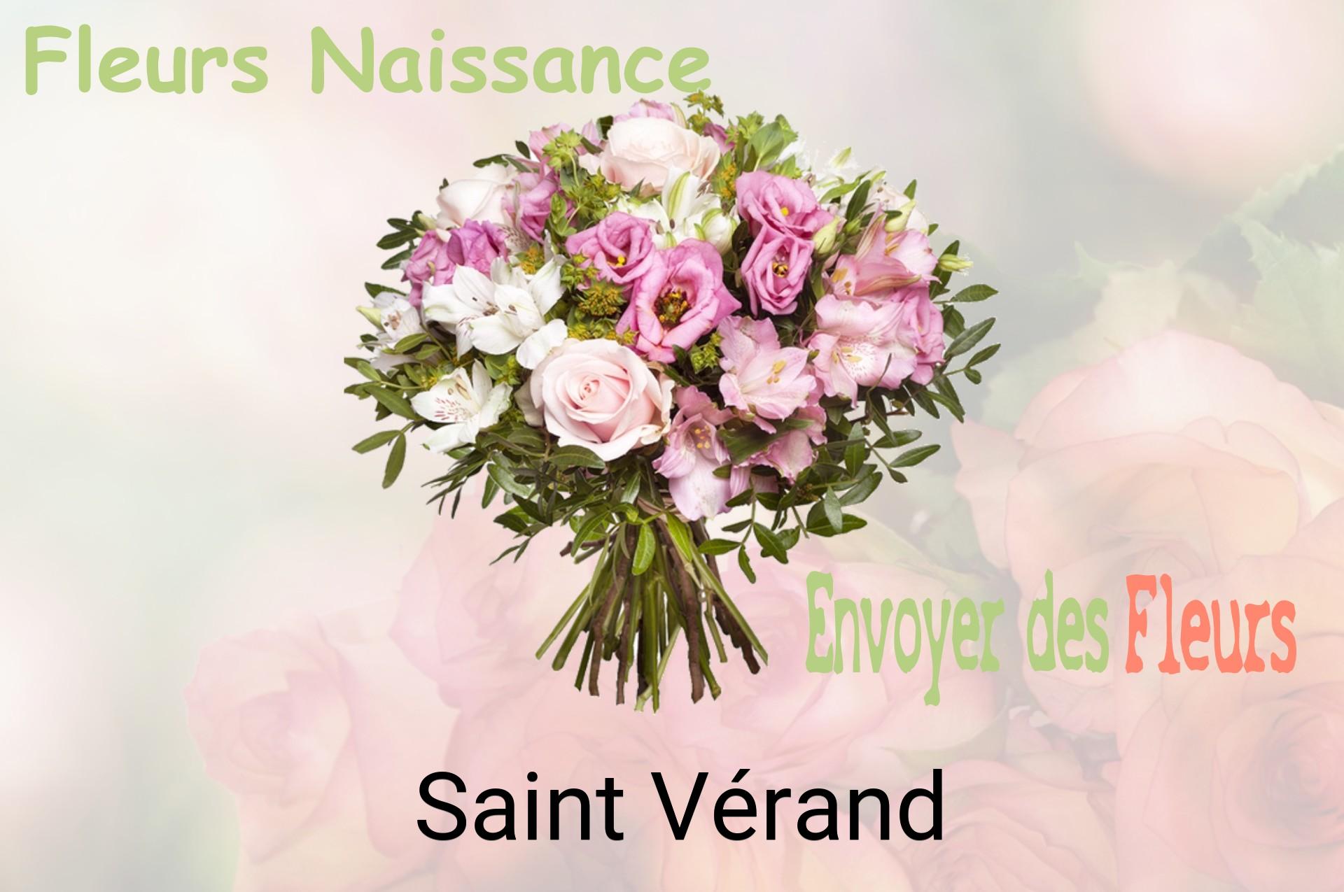 Bouquet de fleurs de naissance livré à Saint-Vérand